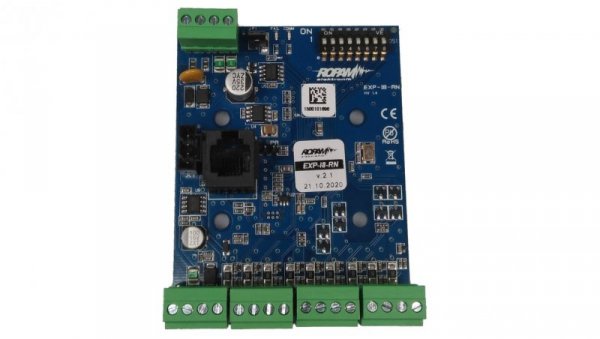 Ekspander 8 wejść, EXP-I8-RN, magistralowy RopamNET, współpraca z centralą NeoGSM-IP/NeoGSM-IP-64