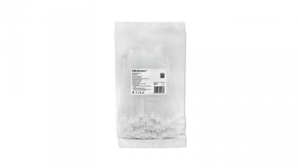 Qoltec Opaski zaciskowe wielorazowe/trytki 7.2*150mm Nylon66 UV Białe