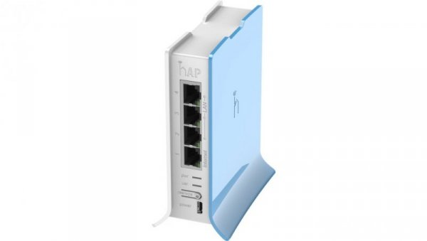 Router WiFi RB941-2nD-TC, 2,4GHz, 4x RJ45 100Mb/s MikroTik hAP lite tower