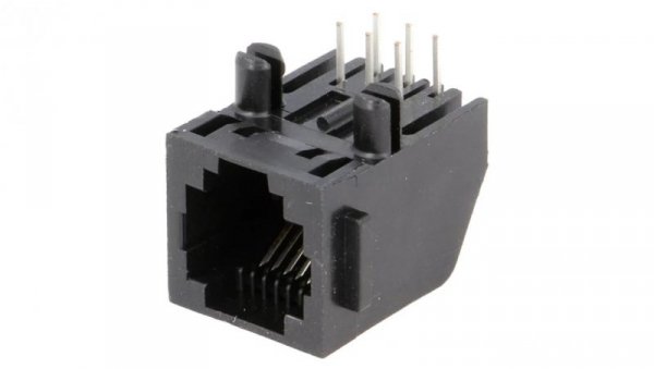Gniazdo RJ12 6-pin Kat 3 Układ 6p6c na PCB THT 12,7mm 5555163-1