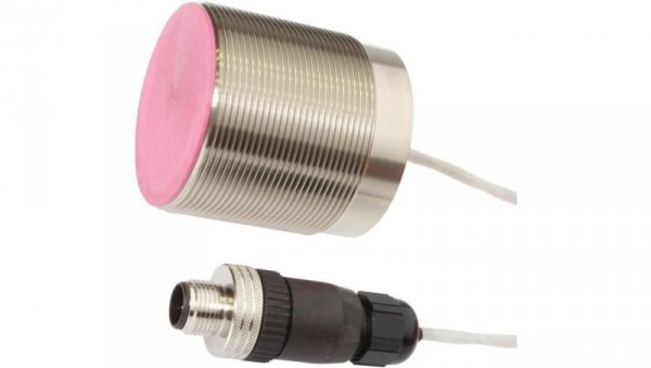 IB50C737, czujnik indukcyjny, M50x1.5 50long, Flush, Sn: 20, 0-230C, Other Anschluss an Verstärker, Złącze kablowe M12 1.5m PTFE