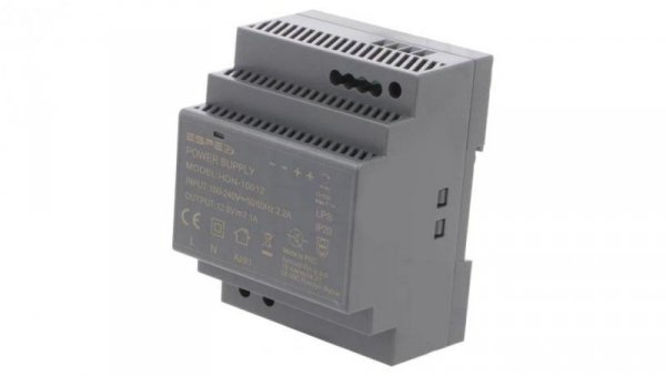 Zasilacz impulsowy 90W 12VDC 7,1A 100÷240VAC DIN 90x58x70mm HDN-10012