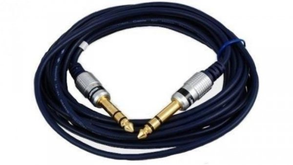 VITALCO MK61 Kabel instrumentalny Audio Jack 6,3mm Stereo (wtyk / wtyk) 3m 41.2316