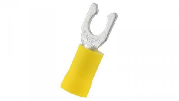Konektor zaciskowy płaski Izolowane, 5.3mm, Żółty 10AWG 6mm2 12AWG 4mm2 RS PRO /100szt./