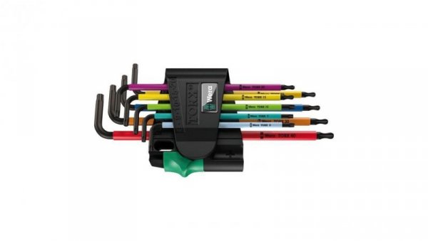 ZESTAW KLUCZY TRZPIENIOWYCH TORX MULTICOLOUR TX8-TX40