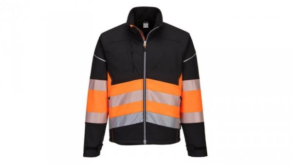 KURTKA OSTRZEGAWCZA SOFTSHELL PW375BKO ROZMIAR L