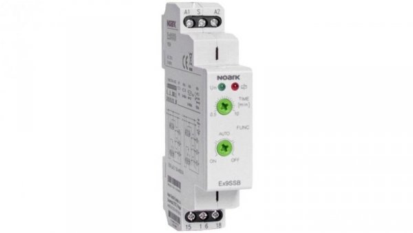 Automatyczny wyłącznik schodowy na szynę TH-35 1P (230V AC), 1-modułowy - podstawowy NOARK 73.2300