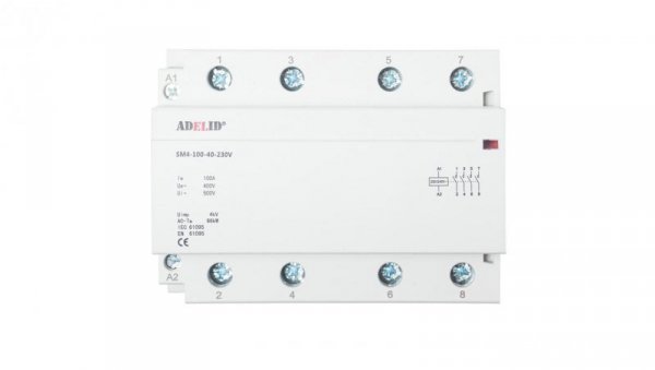 STYCZNIK MODUŁOWY 100-40 230V 100A 3P 4Z 3-FAZ SM4 100-40-230V