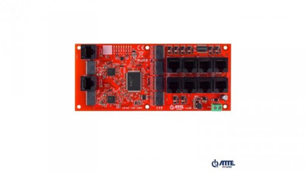 Switch PoE 10 portowy (8xPoE 10/100Mbps + 2xGigabit Uplink),