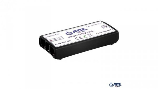 Switch PoE 4 portowy 10/100Mbps, extender (1xPoE IN 802.3at/af + 3xPoE OUT), zasilany z PoE (max 40W), sekwencyjny start PoE OUT