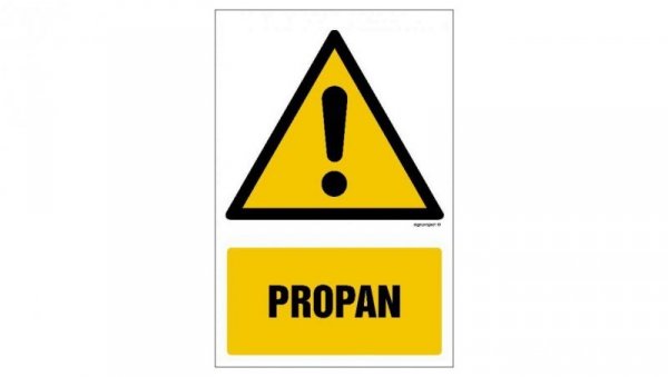 ZNAK - GF072 Propan 70 x 105 cm FN - Folia samoprzylepna