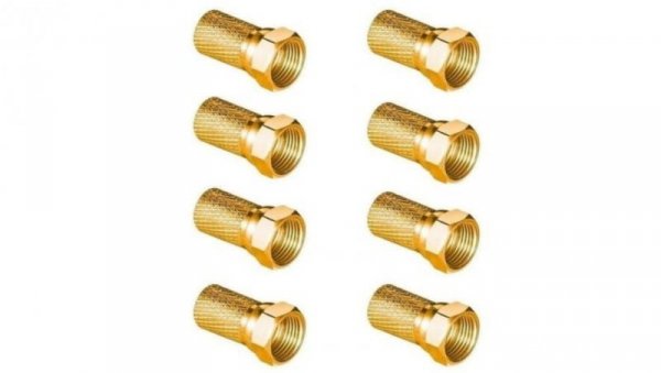 Wtyk sat F 6,8 mm Gold CU Vayox (opakowanie 8 szt.) PAK.