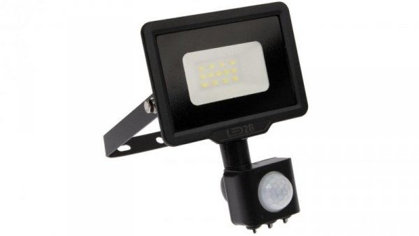 Naświetlacz LED 10W 800lm 6000K IP44 Czarny z czujnikiem ruchu LED2B KOBI MHC