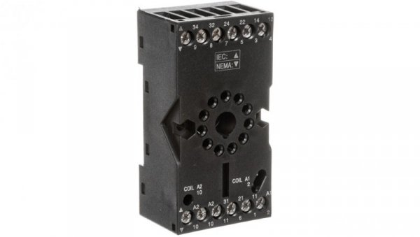 Gniazdo wtykowe do przekaźników R15 3P 12A 300V AC (można montować moduł czasowy COM3) GZP11 2613506