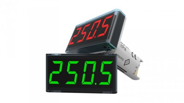 Programowany wyświetlacz sygnałów temperaturowych, kolor zielony ITP16-G 66075