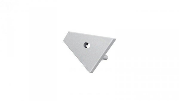 Zaślepka do profil Corner14 srebrna PRAW / RIGHT gen2 z otworem / with hole silver 1szt