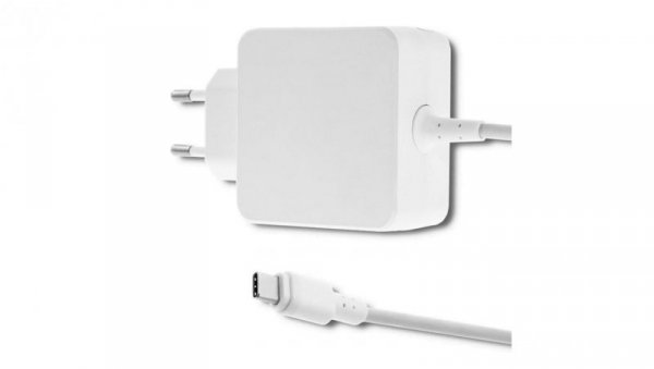 Qoltec Zasilacz sieciowy 45W 5-20V 2-3A USB typ C PD Biała
