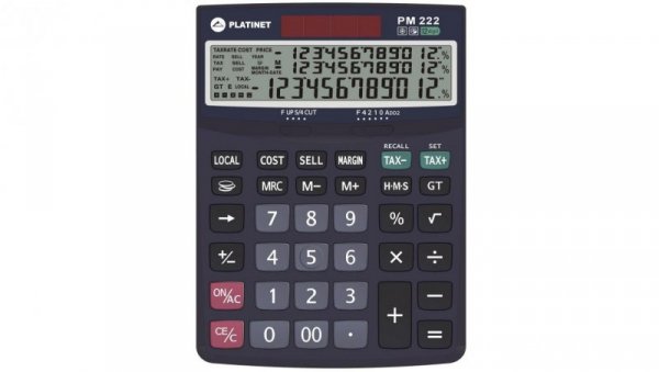 Kalkulator pm222te 12d tax mar 3 lines display 41066 PMC222TE