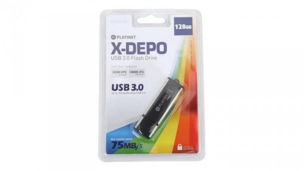 Pendrive USB 3.0 x-depo 128GB 42287 PMFU3128X