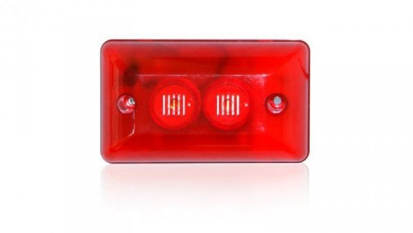 Sygnalizator akustyczno-optyczny 105dB, piezoelektryczny, optyka-diody LED, pobór 250mA/5mA,6-14V SV 102