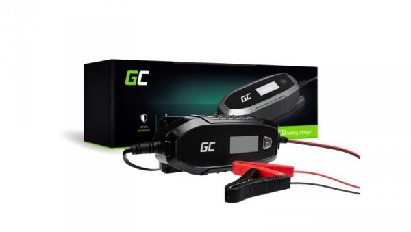 Ładowarka Green Cell, prostownik do Akumulatorów 6V / 12V (4A) z funkcją inteligentnej diagnostyki