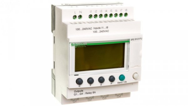 Przekaźnik programowalny 100-240V AC 8we 4wy Zelio Logic SR2B121FU