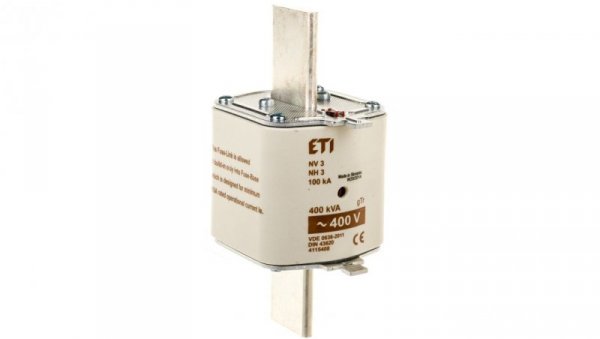Wkładka bezpiecznikowa NH3 577A gTr 400V 400kVA 004115408
