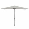 Marbueno Parasol Acero 8 Varillas 200x300 cm Poliester Biały Ogród, Basen, Taras