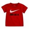 Koszulka z krótkim rękawem dla dzieci Nike Czerwony