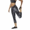 Legginsy Sportowe Damskie Reebok Lux 3/4 Czarny