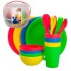 Zestaw piknikowy Aktive 22,5 x 1,5 x 22,5 cm polipropylen (4 Sztuk)