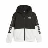 Bluza z kapturem i zamkiem Unisex Puma Czarny