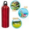 Butelka wody Aktive 750 ml Karabinek Aluminium 7 x 25 x 7 cm (24 Sztuk)