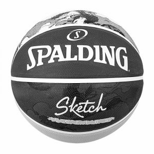 Piłka do Koszykówki Spalding Sketch Dribble Czarny Guma naturalna (Rozmiar 7)