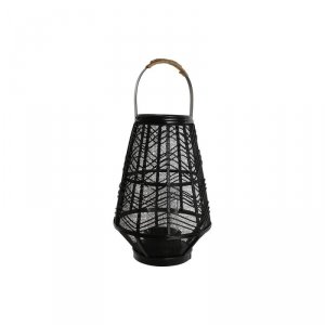 Świeczniki Home ESPRIT Czarny Metal 27,5 x 27,5 x 40 cm