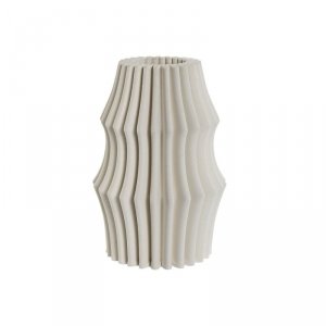 Wazon Home ESPRIT Biały Kamionka Nowoczesny 15 x 15 x 22,5 cm