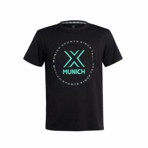 Koszulka sportowa z krótkim rękawem Munich Czarny