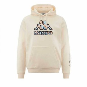 Bluza z kapturem Męska Kappa Fetro Swt Biały