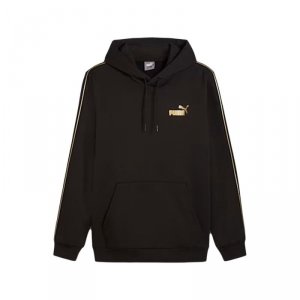 Bluza z kapturem Męska Puma Ess Tape Minimal Gold Fl Czarny