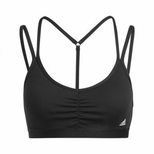 Stanik Sportowy Adidas Yo Ess Ls Czarny