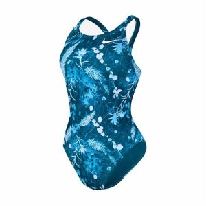 Strój kąpielowy Damski Nike Fastback  Niebieski