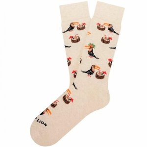 Skarpety Jimmy Lion Tropical Toucan Beżowy 41-46