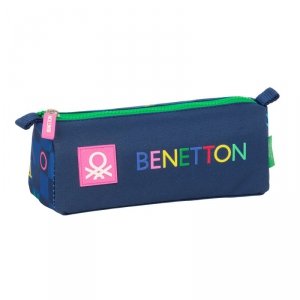 Piórnik Benetton Damero Granatowy 21 x 8 x 7 cm