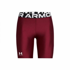 Rajstopy Sportowe Męskie Under Armour Hg 8In Bordeaux Karmazynowa Czerwień