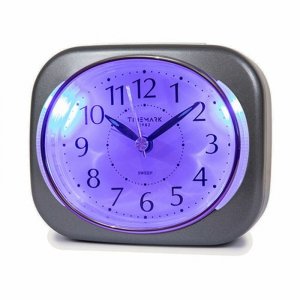 Budzik Analogowy Timemark 10 x 8,5 x 4 cm Szary Plastikowy