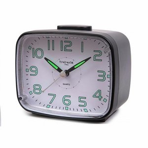 Budzik Analogowy Timemark 12 x 9,5 x 6,5 cm Czarny Klasyczny