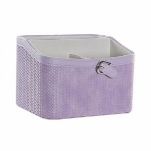 Organizer na Piloty DKD Home Decor Liliowy Romantyczny 19 x 16 x 14 cm Poliuretan Obrotowy