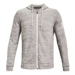 Męska kurtka sportowa Under Armour RIVAL TERRY FZ Jasnoszary