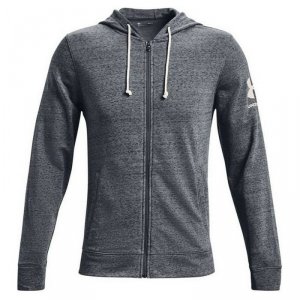 Męska kurtka sportowa Under Armour Terry Czarny Ciemny szary