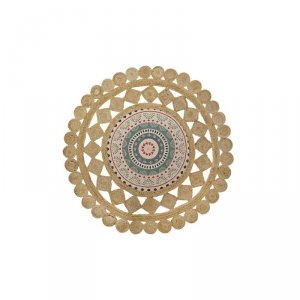 Dywan DKD Home Decor Brązowy Wielokolorowy (120 x 120 x 0,75 cm)